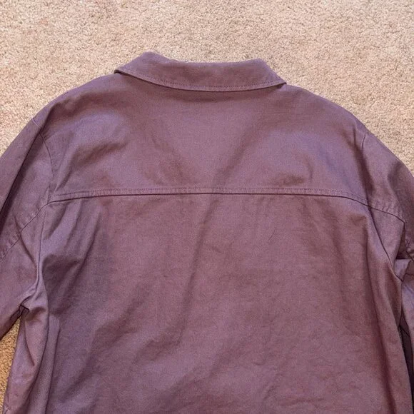 Christopher & Banks Dusty Purple Plum Heavy Cotton Barn Coat XL - Picture 8 of 11